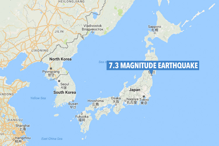  The quake struck close to Fukushima in Japan, triggering tsunamis on the eastern coastline