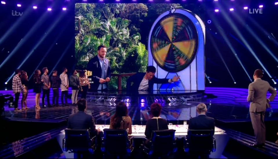 The studio audience looked on as Ant and Dec spun the wheel