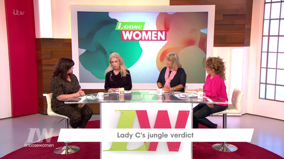  Lady C opened up about her romance with Larry Lamb on Loose Women