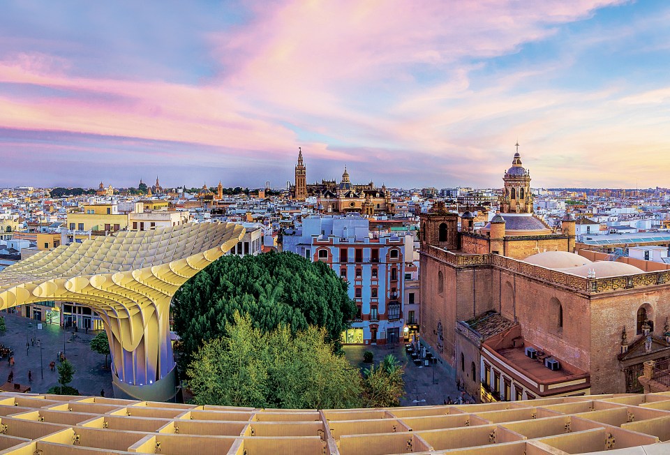  This wooden landmark (nicknamed 'The mushrooms') has spectacular views across the city