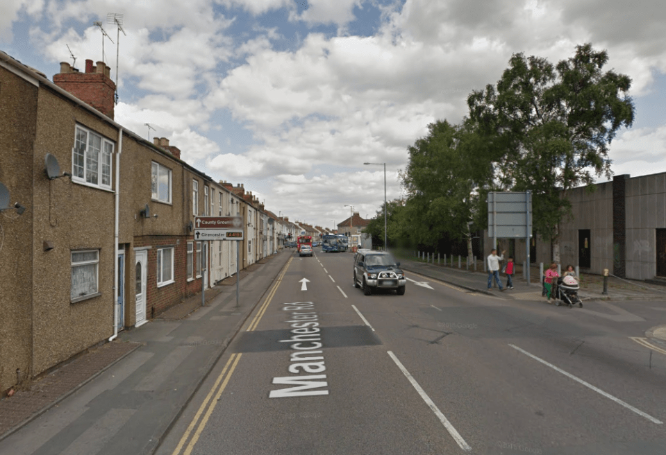  The road in Swindon where a housefire just before midnight last night has left six people in hospital