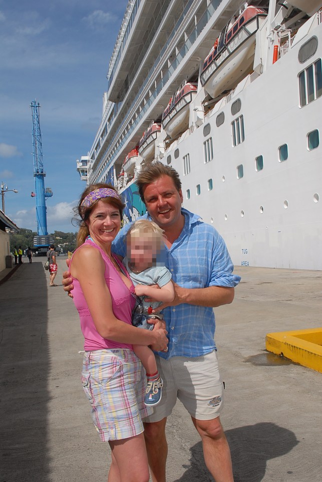 Martin Roberts with wife Kirsty and Scott