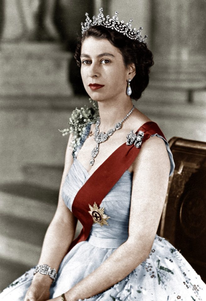 Queen Elizabeth II photographed in 1952 when she acceded to the throne