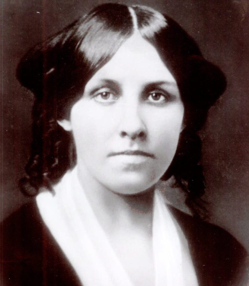  Louisa May Alcott, pictured when she was about 25, died of a stroke in 1888 when she was just 55