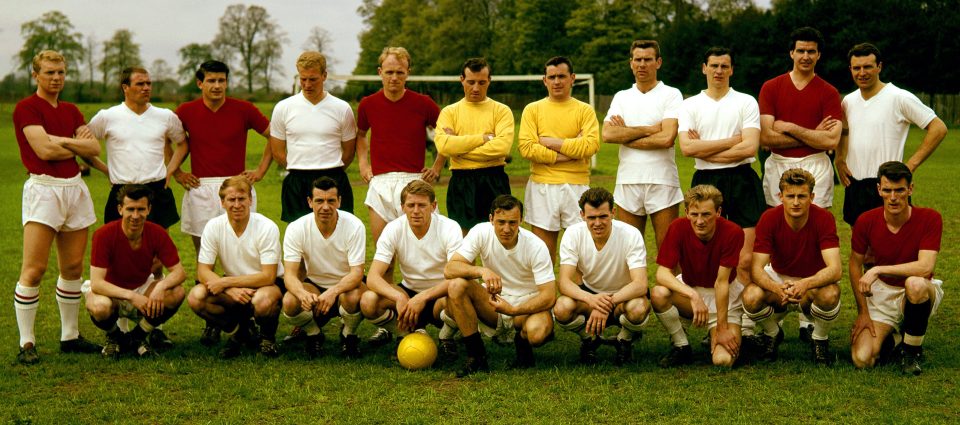  Armfield (top, far right) was part of the England squad for the 1962 World Cup