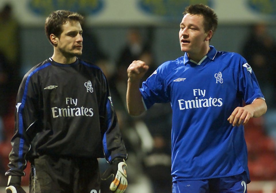  Cudicini played alongside current Chelsea captain John Terry back in his playing days