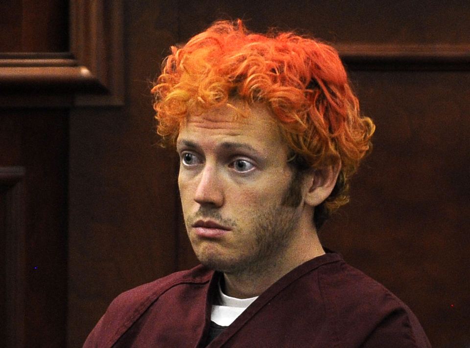 James Holmes shot dead 12 people during a screening of The Dark Knight 