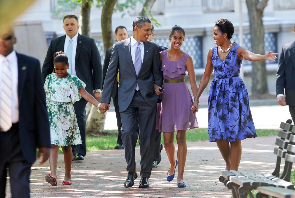 President Barack Obama, First Lady Michelle Obama and their daughters Malia and Sasha (left) will be busy making preparation to move out of the White House