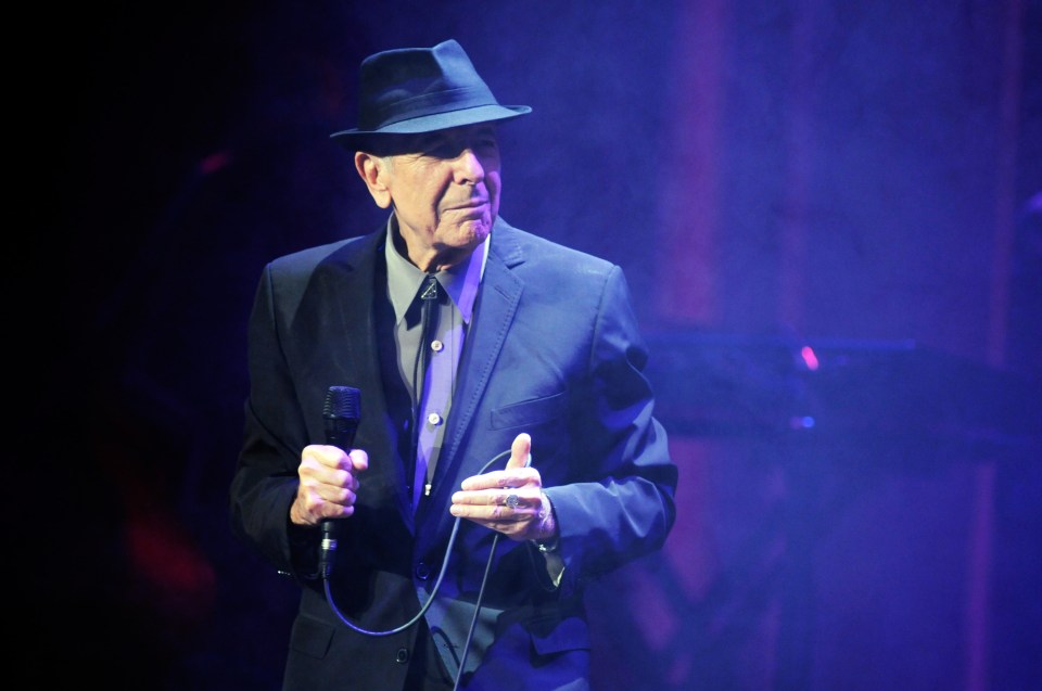  Music legend Leonard Cohen performs live in Kentucky