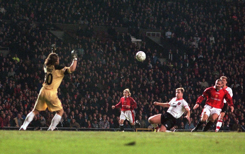 Eric Cantona scored a host of stunning goals during his career, but his deft chip in a 5-0 win over Sunderland in December 1996 is arguably the most famous