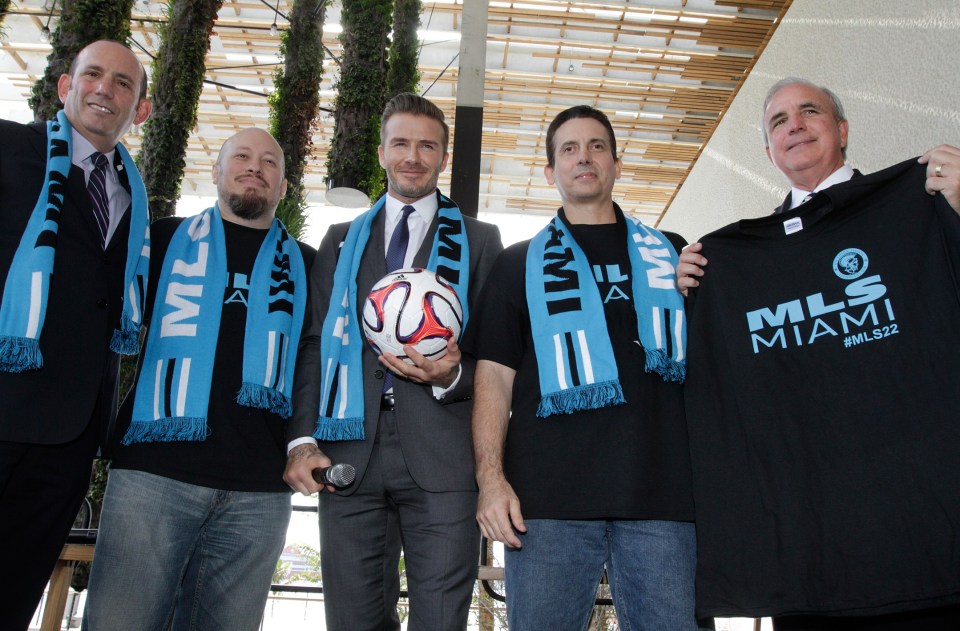  Beckham announced his plans for a Miami MLS club in 2014