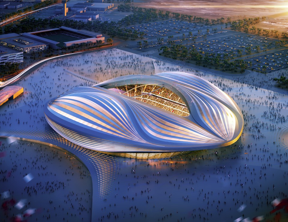  The now infamous Al Wakrah Football Stadium in Qatar