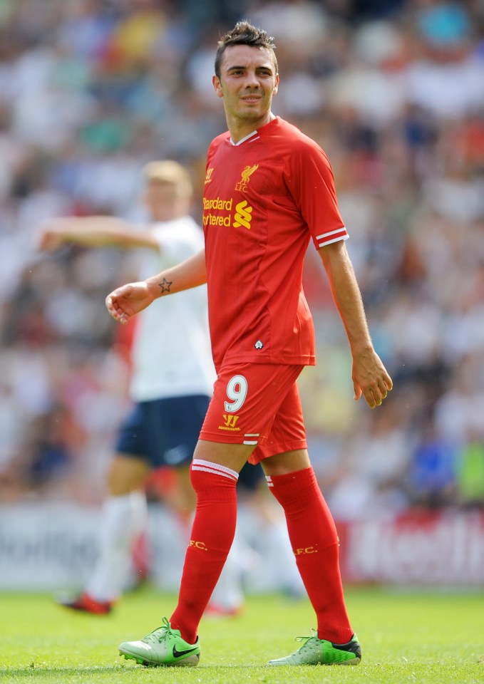  Iago Aspas struggled during his time at Anfield