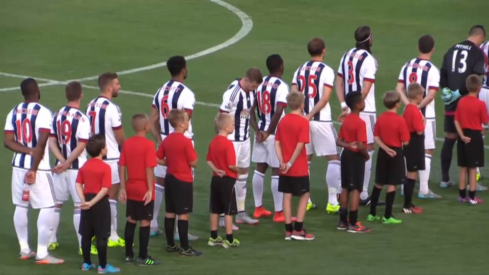  Controversial footballer McClean turns his back on the British national anthem while playing for West Brom in 2015