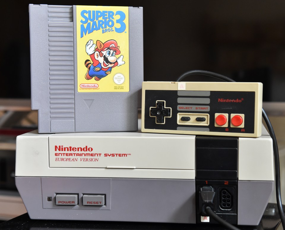  The original NES was a lot bigger and required game cartridges to play