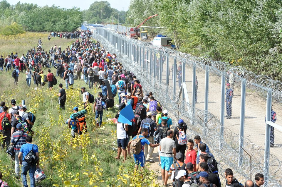  Migrants, many who would have been smuggled through Iran, massing at the Bulgarian border om way to Western Europe