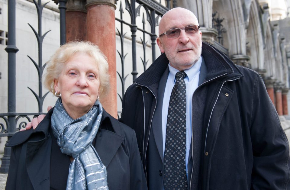 Ken and Toni Cameron, parents of murder victim Stephen Cameron 