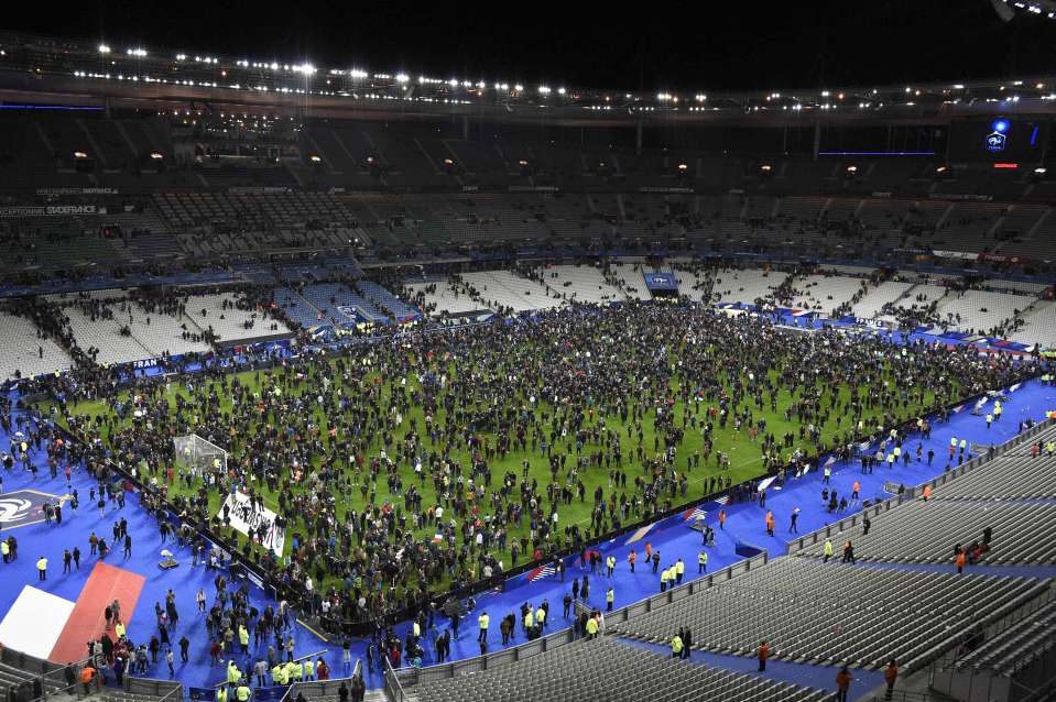 Suicide bombers also launched an attack on the Stade de France during a football match 