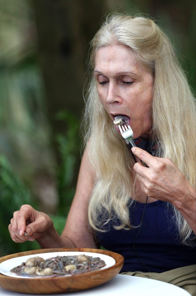 Even Lady C got involved in the jungle grub