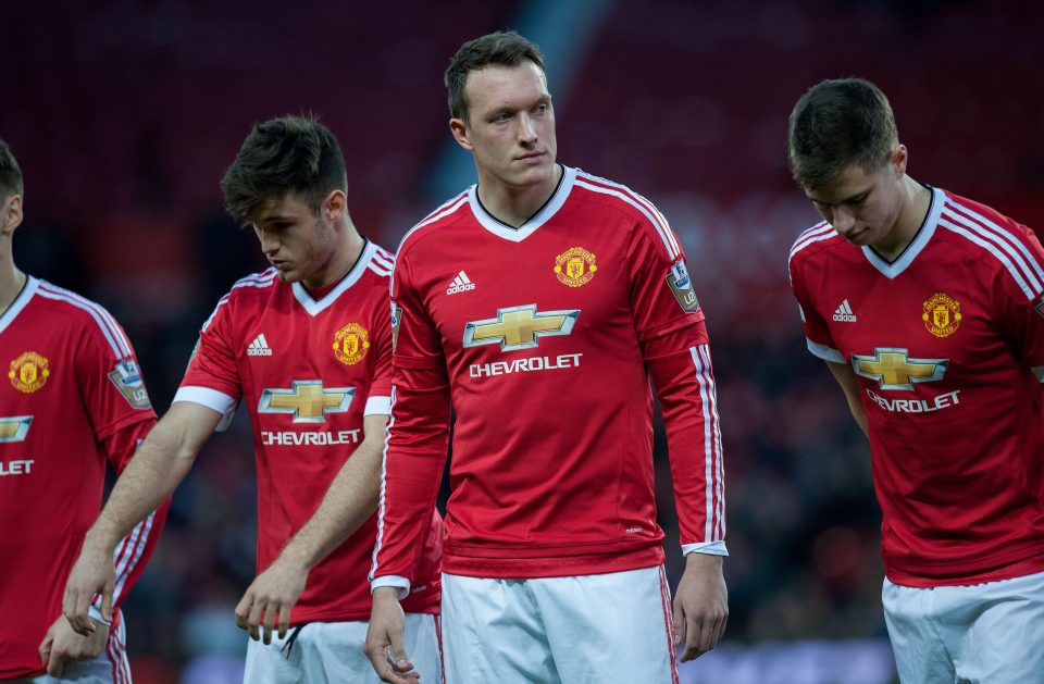  Phil Jones has only appeared for Man Utd's U21s this season