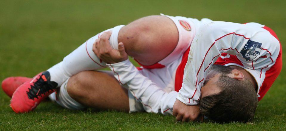  A constant stream of injuries at Arsenal cut drastically into Wilshere's game time