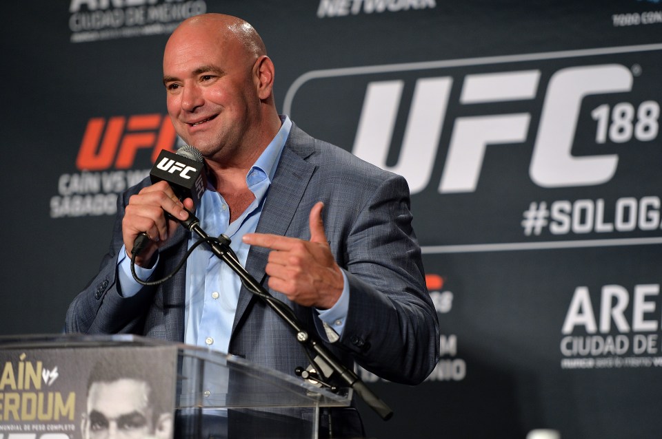  UFC chief Dana White, in Mexico last June, has invited the President-elect to Madison Square Garden