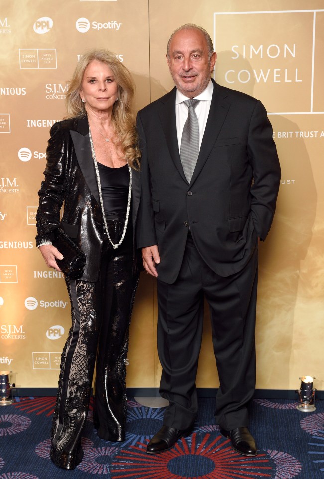  Tina Green and Philip Green attend the Music Industry Trusts Awards in aid of the Nordoff Robbins charity and BRIT Trust at The Grosvenor House Hotel last year