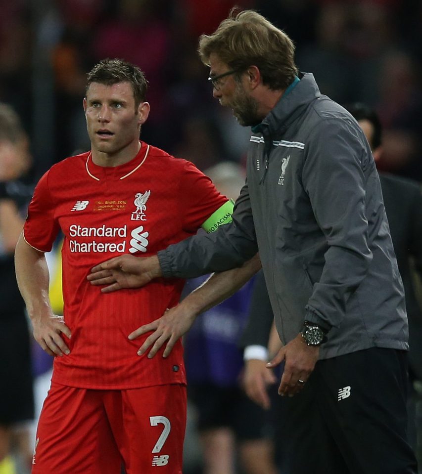  Jurgen Klopp has given James Milner time to rest