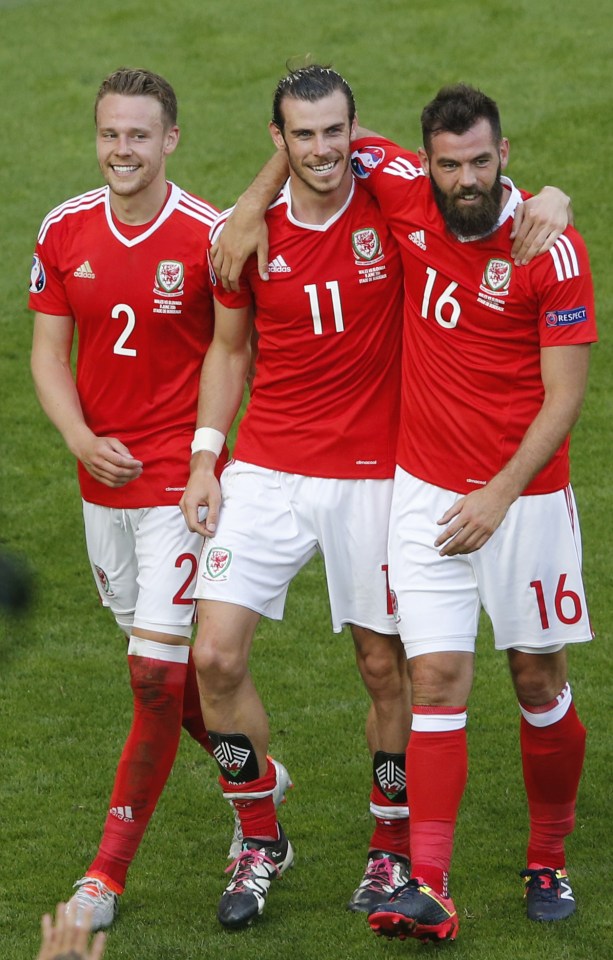  Gareth Bale and Joe Ledley starred for Wales at Euro 2016