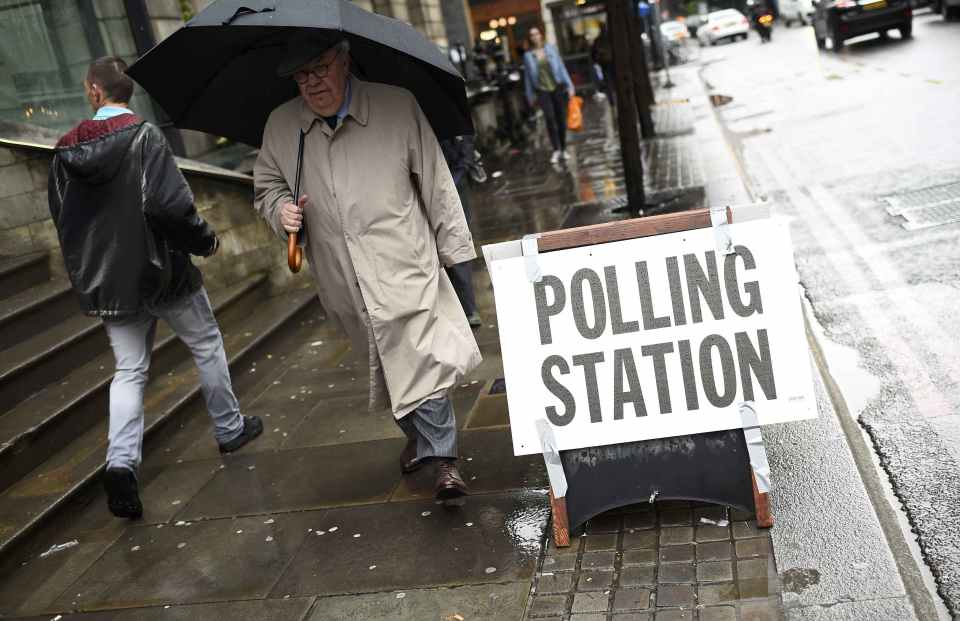  The weather was wet on EU polling day, but wind was low