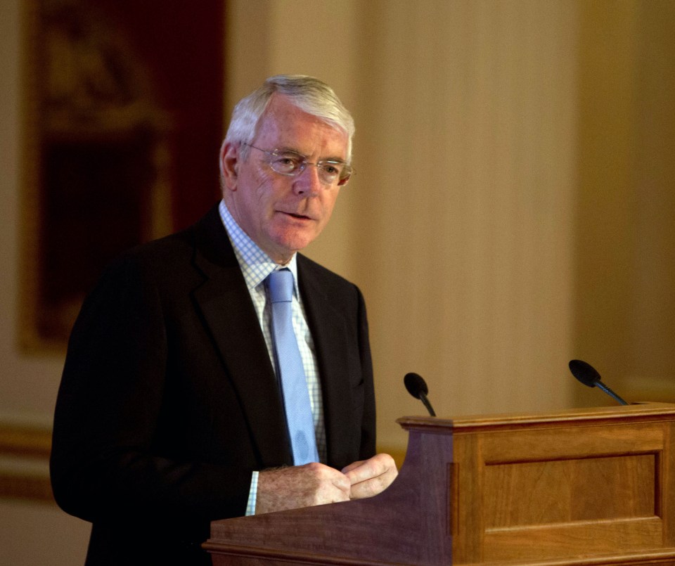 Remoaner's back . . . Sir John Major backs call for a second Referendum