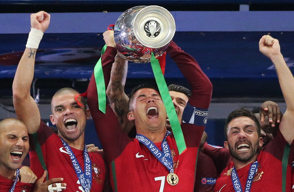  The Frenchman had to watch Ronaldo lift the Euro trophy in Paris