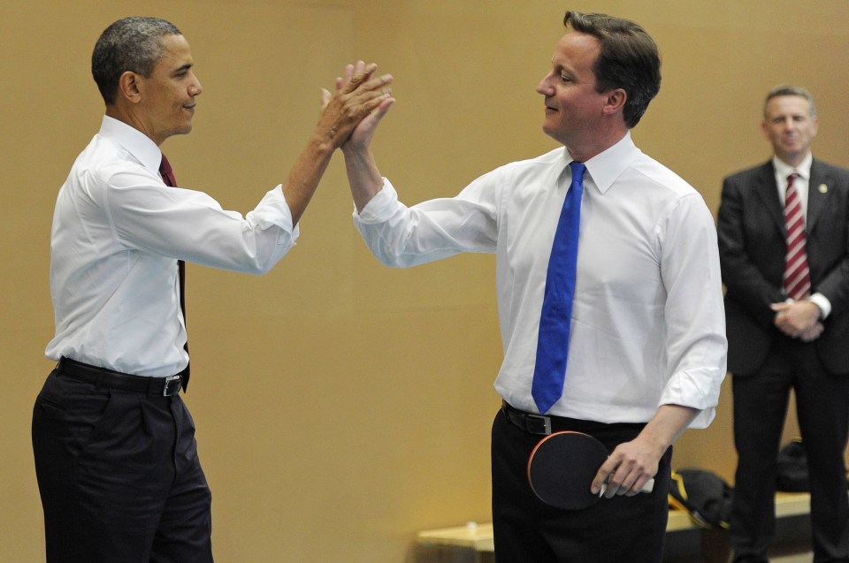  David Cameron had a good relationship with President Obama