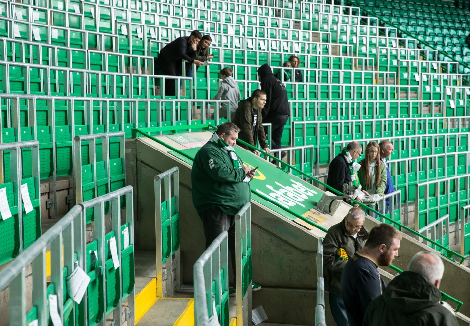  A safe standing area has been successfully introduced at Celtic