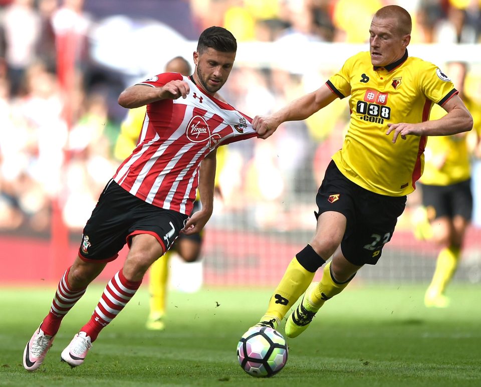 Southampton's Shane Long charges around in Saints' season opener against Watford