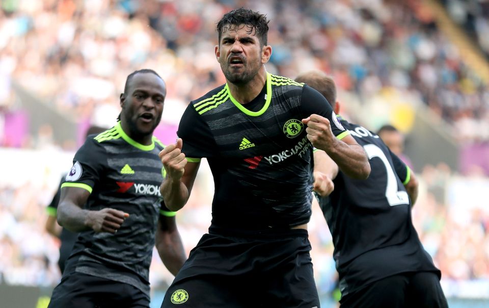  Diego Costa has been prolific in front of goal under Antonio Conte