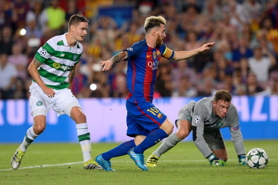  Celtic will be hoping to keep a tighter rein on Lionel Messi, who bagged a hat-trick in the first meeting this season