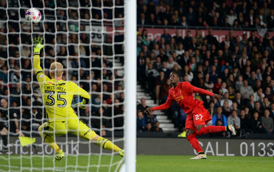  Origi bagged his sixth goal in as many games in the League Cup