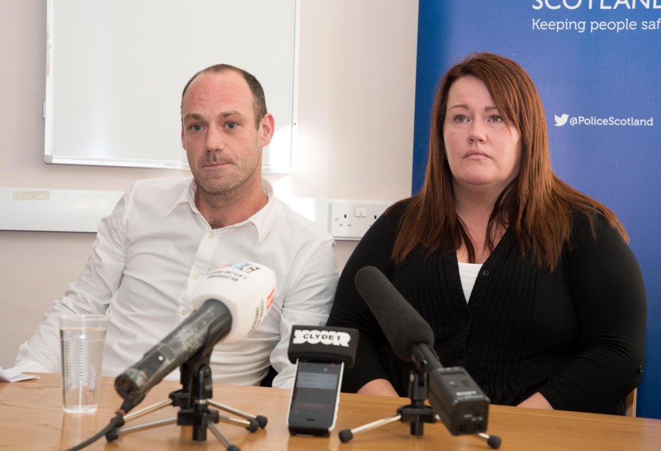 cott's father Scott Diver snr and aunt Sharyn McHugh speaking at a press conference earlier this year