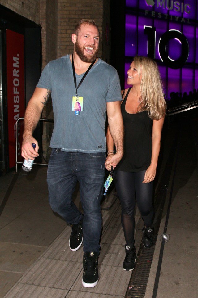  Chloe on a night out with her boyfriend James Haskell