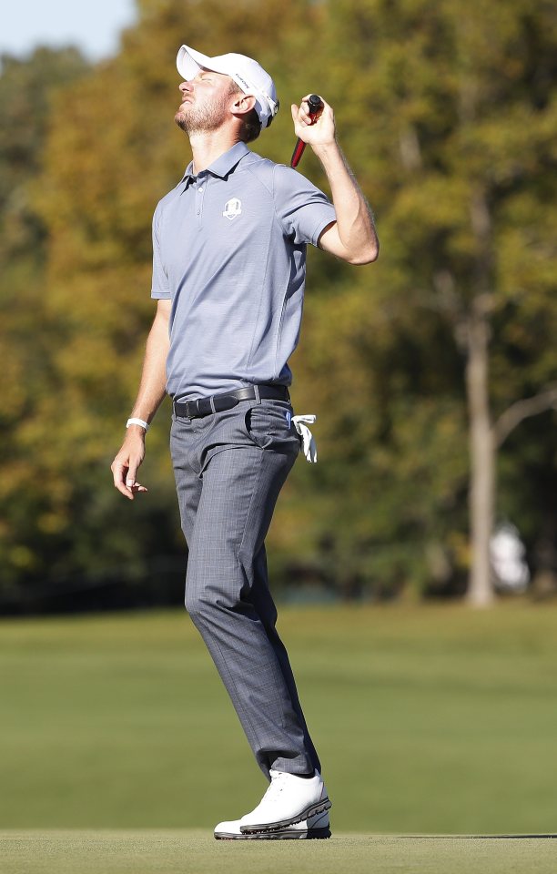  Chris Wood at the Ryder Cup in Hazeltine in September