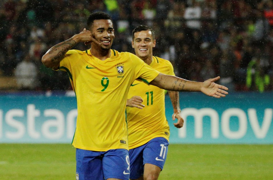  Gabriel Jesus has already found the net three times for Brazil's senior side