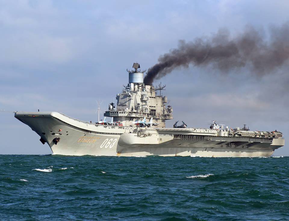  The ageing Admiral Kuznetsov which is older than many of the sailors who crew it