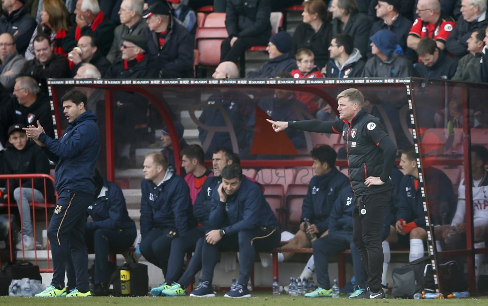  Howe has revealed he relies, and often rows, with his assistant on the Bournemouth bench Jason Tindall