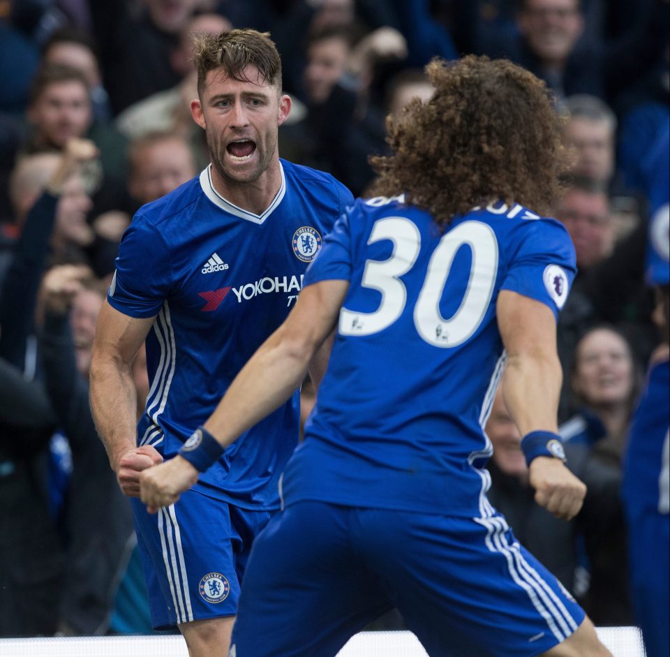  Gary Cahill and David Luiz have blossomed under Antonio Conte's 3-4-3 system