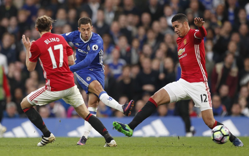  Eden Hazard was named October player of the month after scoring three goals for unbeaten Chelsea