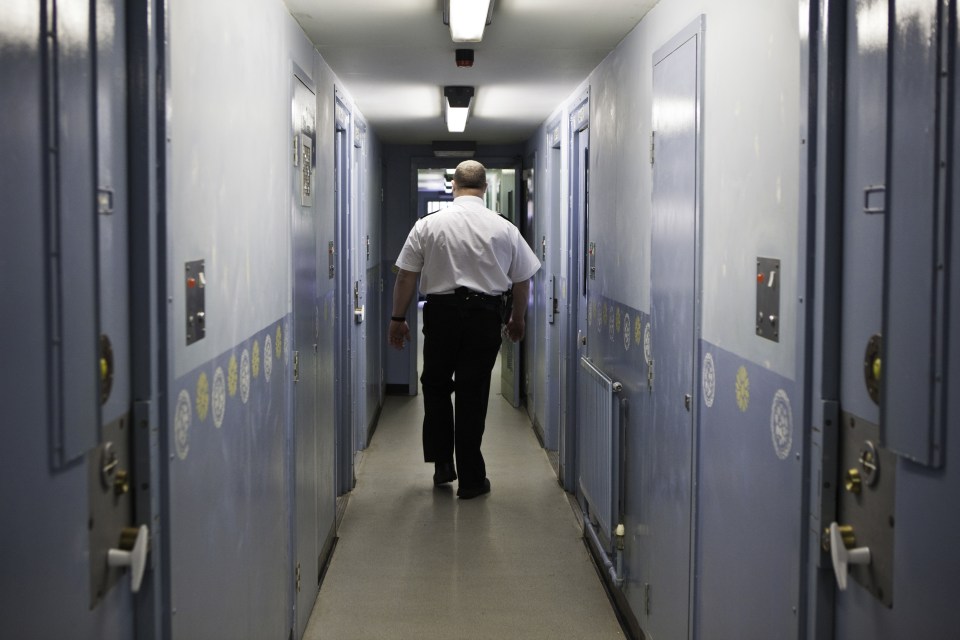  Tough job ... under-pressure staff dealt with 162 incidents involving inmates threatening to jump from prison wings