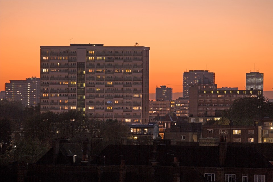  A council housing block of flats in south London - tenants of which may have been hit hard by the Bedroom Tax