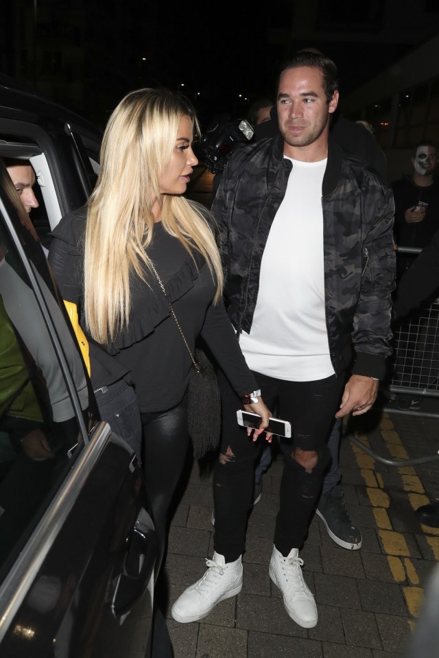  Katie and Kieran leave the Kiss FM Haunted House Party at London's Wembley Arena last October