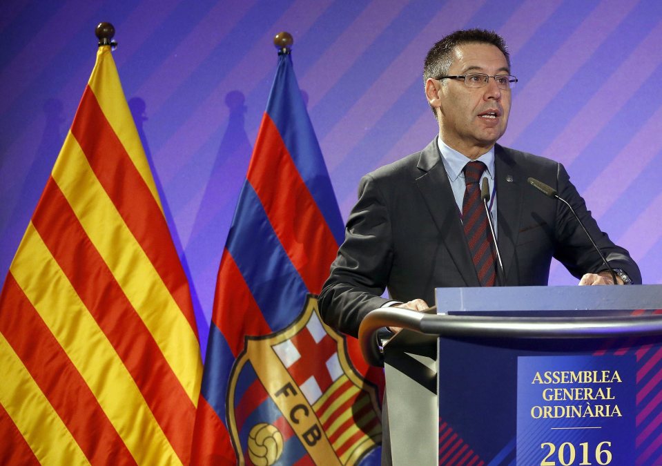  Barcelona's president Josep Maria Bartomeu can't increase Lionel Messi's wages